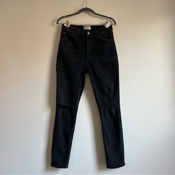 Agolde Nico High Rise Skinny Jeans in Cassette - Picture 5 of 16